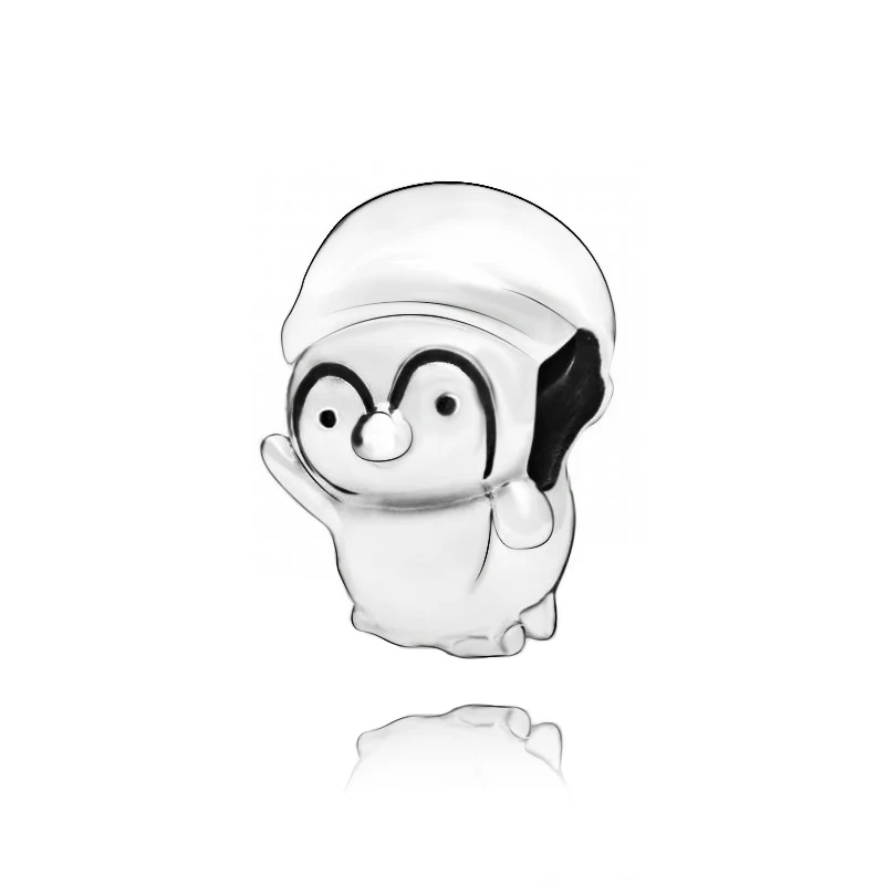 Подходят к оригиналу Pandora String браслеты DIY Ювелирные изделия 2019 зима новый Пингвин