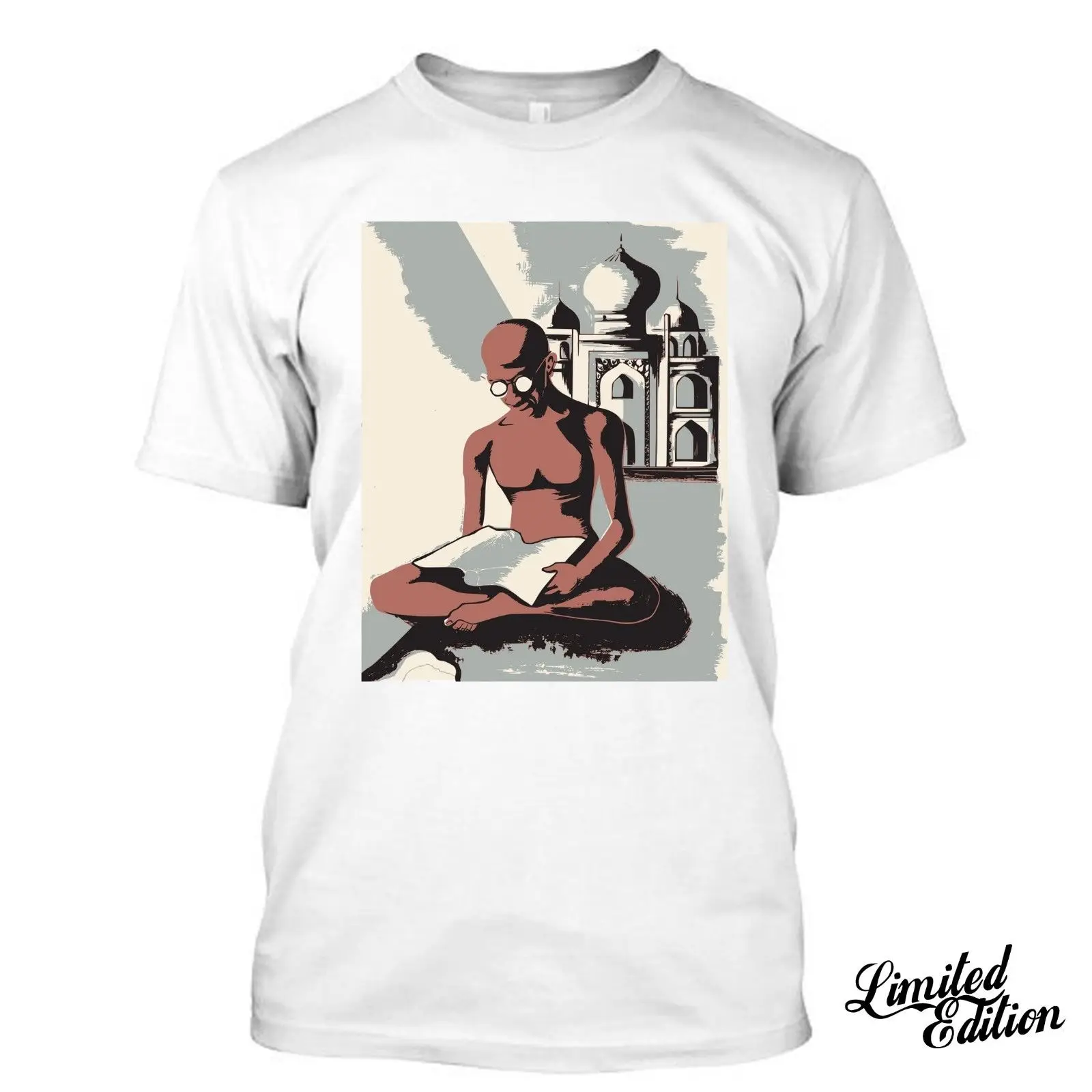 Футболки с коротким рукавом и круглым вырезом Mahatma Gandhi I Love футболка в индийском