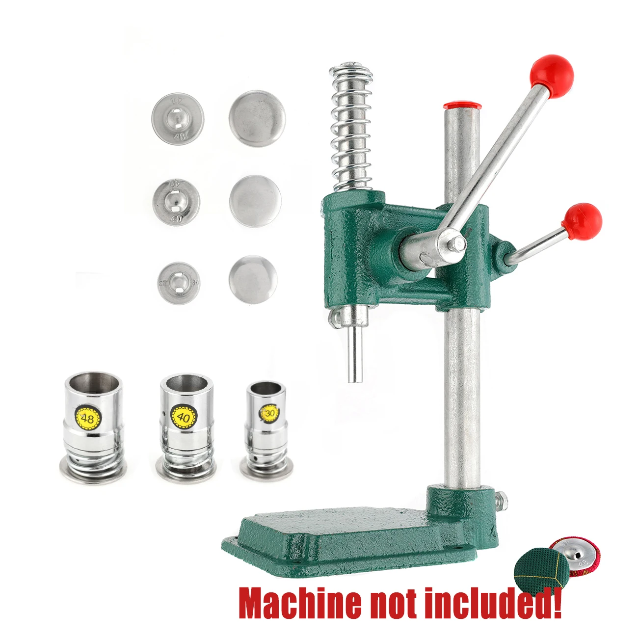 Fabric Covered Button Mold With 100pcs Buttons Press Die Assembly Machine Mould 24L 30L 32L 40L 48L DIY Tool Accessories 6