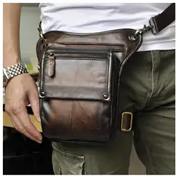 Оригинальный мужской дизайн из натуральной кожи, повседневная классическая сумка-мессенджер, модная сумка для путешествий, поясная сумка