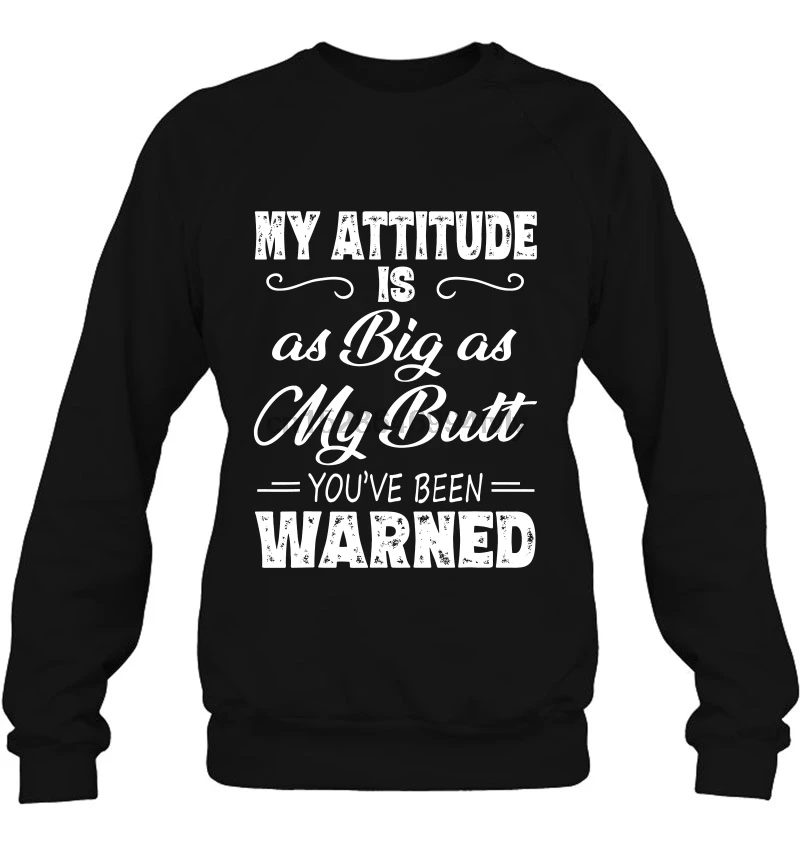 Мужская толстовка с капюшоном My Attitude такая же большая как Butt вы были