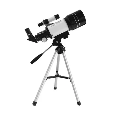 white 150X Профессиональный астрономический телескоп высокой четкости детский рефракционный телескоп студенческий космический вид со звездами Высокая мощность - Цвет: white
