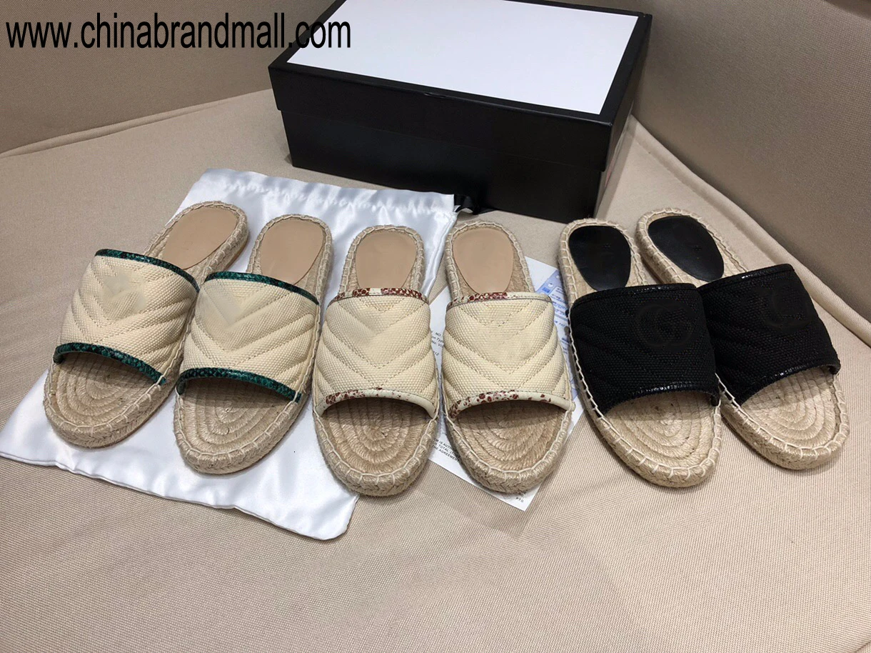 

Womens Brand Designer Canvas Flat Slip On Espadrilles Ladies Spring Summer Casual Mule Derby Shoes