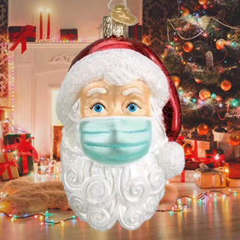 

Santa Claus New Year Natural Resin Christmas Tree Ornaments Pendant Hanging Gifts Xmas Decor