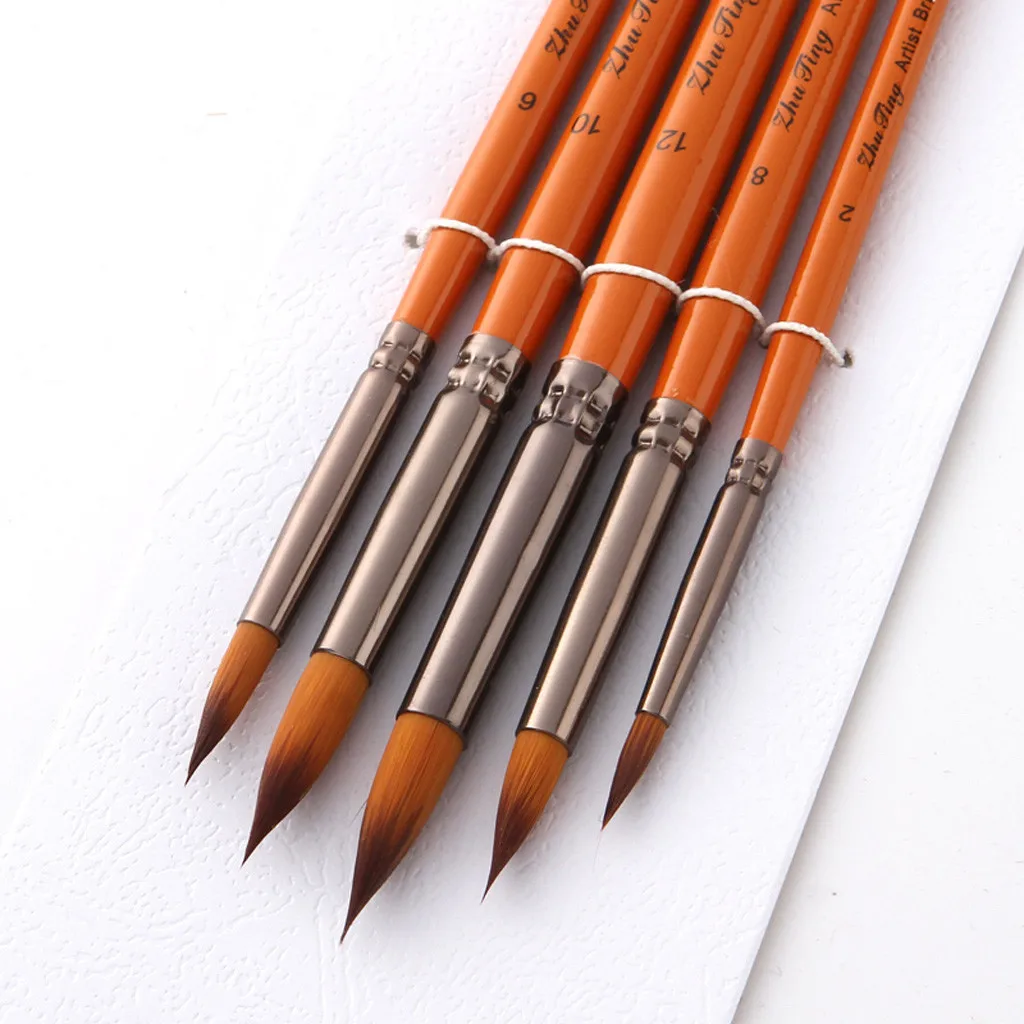 Товары Для рукоделия paint ing 5 Artist paint ing brasses кисть масляная акриловая плоская& tip paint Kit Набор Для Рисования Прямая поставка#3