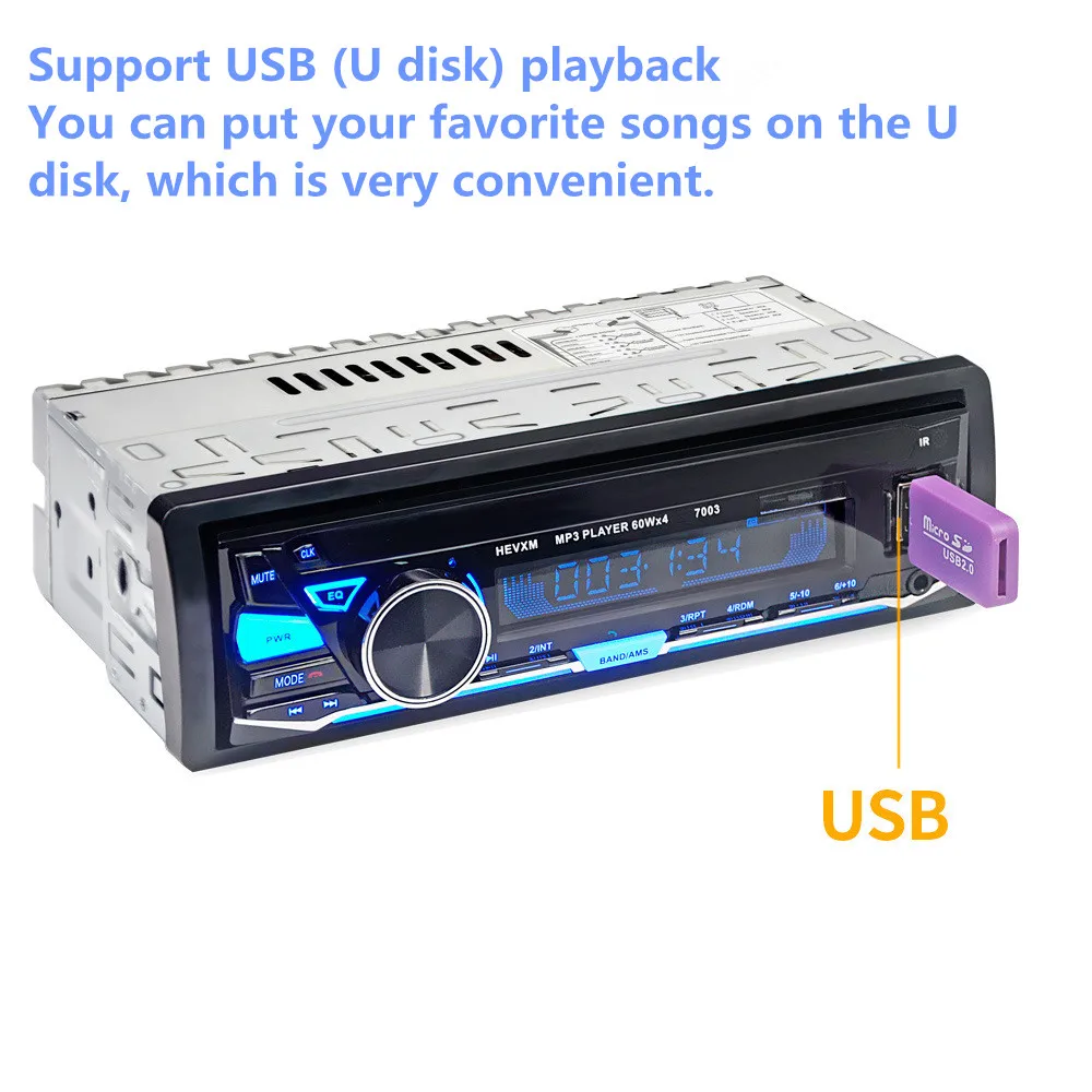 OPLAY Bluetooth автомобильный радиоприемник стерео радио FM Aux вход приемник SD USB JSD-520 12 В dash 1 din автомобильный MP3 мультимедийный плеер