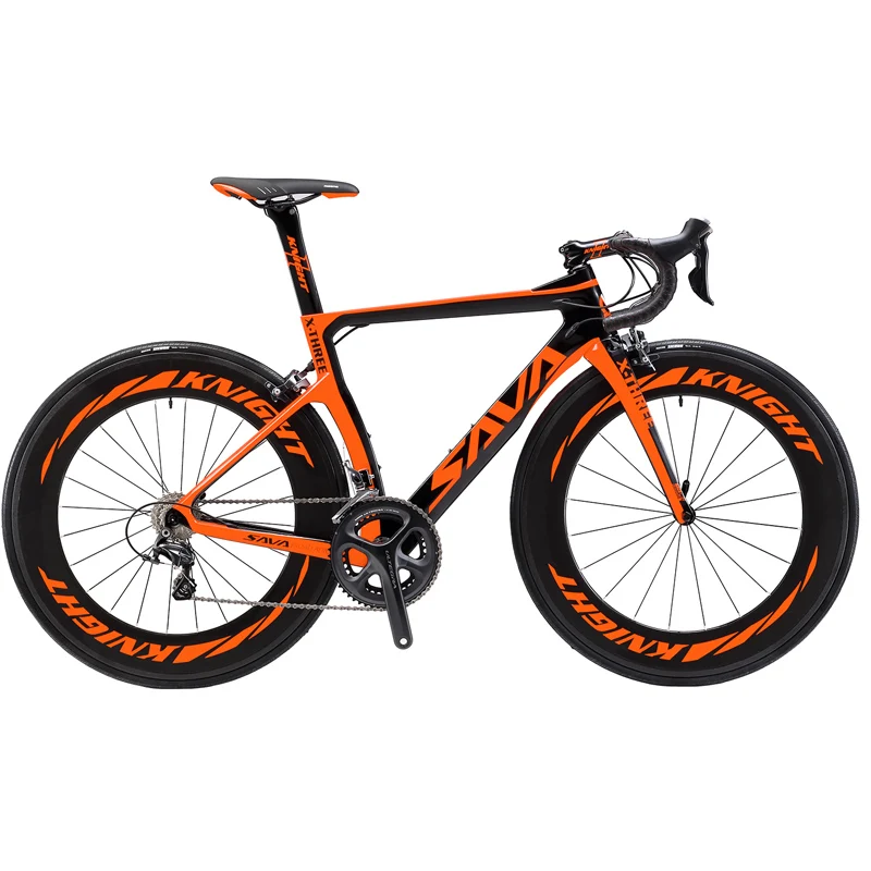 SAVA Road Bike Carbon Bike Full Carbon Road Bicycle 700C Carbon Fiber Road Bike with 88MM Wheels and SHIMANO ULTEGRA R8000