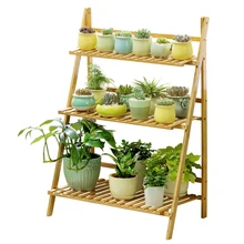 Flower Shelf Storage Room Solid Wood Multi-layer Balcony Decoration Floor-standing Living Room Succulent Green Porridge