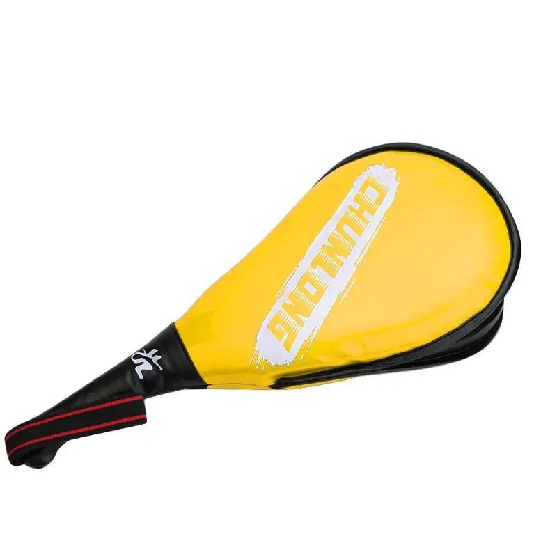 Professional Foot Target Classic Delicate Taekwondo Kick Pad Shield Kids Adult Karate Training Boxing Pad Sanda Foot Target - Цвет: Цвет: желтый