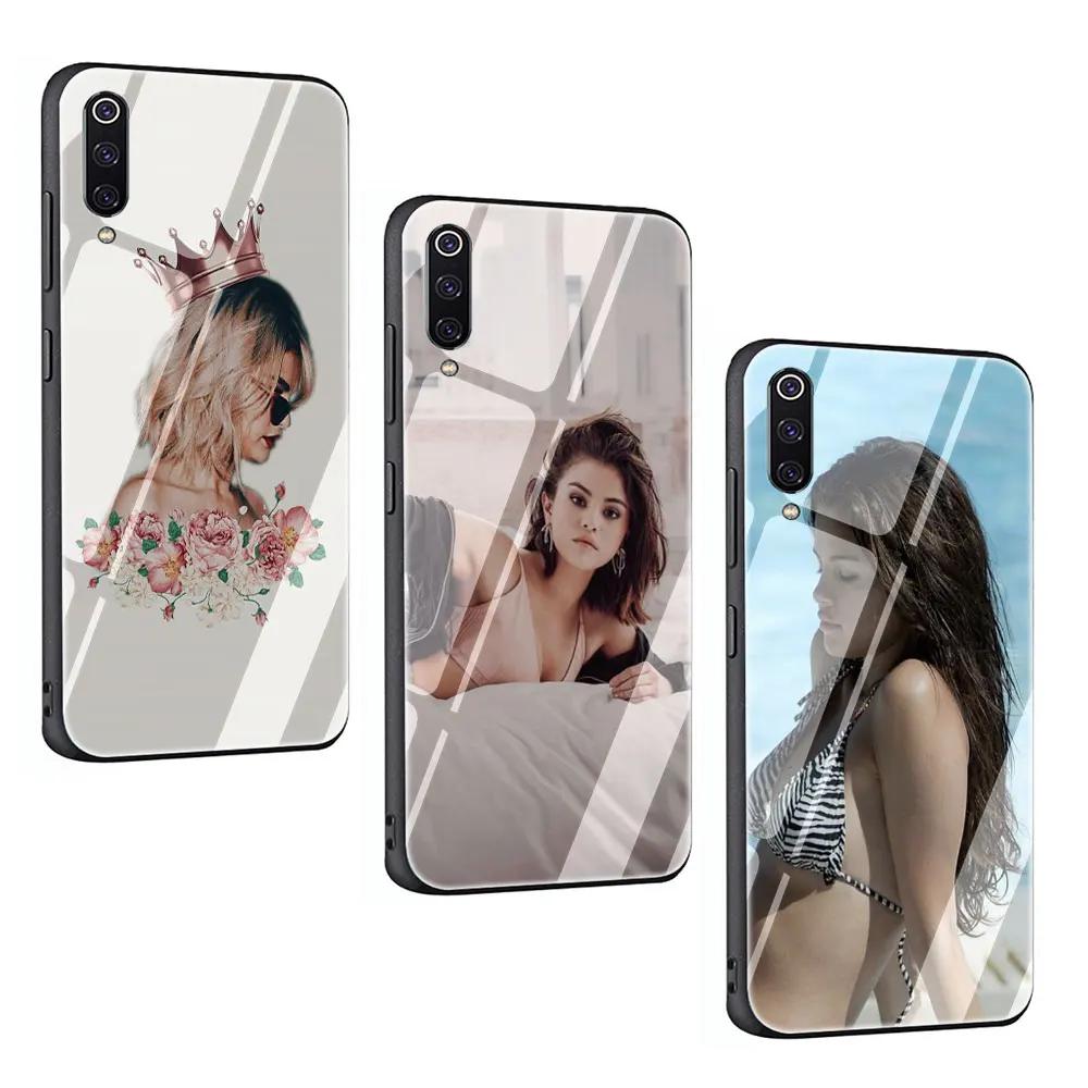 Сексуальный чехол Selena Gomez из закаленного стекла для Xiaomi 8 Lite A1 A2 9 Redmi Note 5 6 7 Pro 6A 4X F1