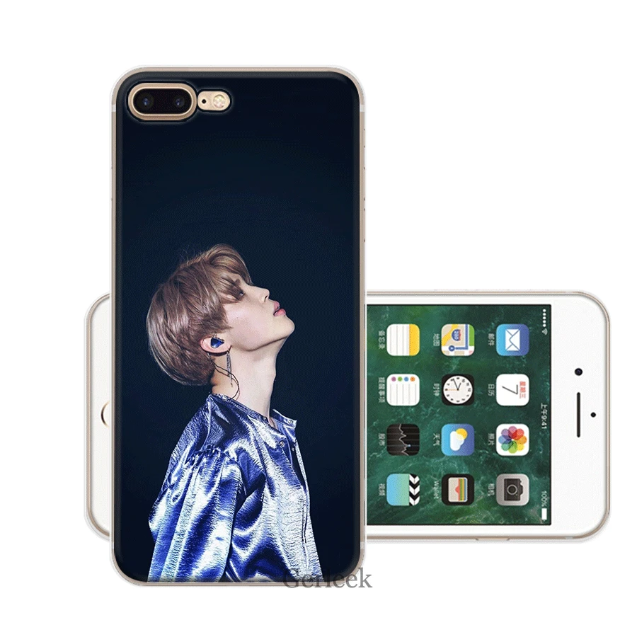 Чехол для мобильного телефона из ТПУ для iPhone 11 Pro XR X XS Max iPhone 7 8 6 6S Plus 5 5S SE чехол EWAU Jimin красивый