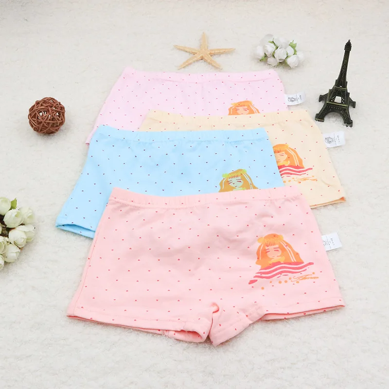 Girls Underwear Pure Cotton Shorts Female Baby Baby Girl Triangle Pants Pantyhose Pants Four-corner Pants Pants - Цвет: 6