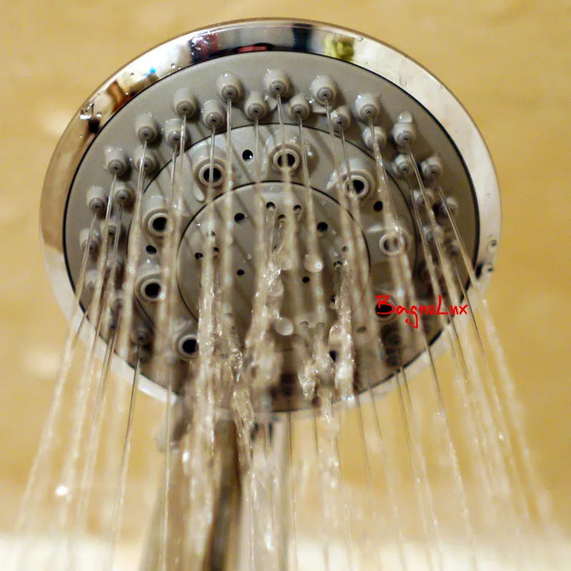 Vidric Portable Wholesale Newly High Quality Bathroom 7 Function Round Style Wall Mounted Water Saving Rain Hand Shower Head SH