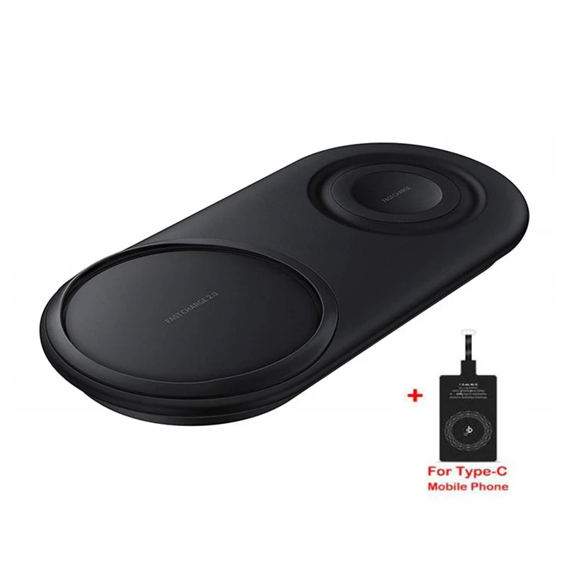 25 Вт QI Беспроводное зарядное устройство Duo Pad для iPhone 11 samsung S10 S10e s9 plus gear S3 S2 часы Cargador Inalambrico Chargeur беспроводной - Цвет: as the picture shown