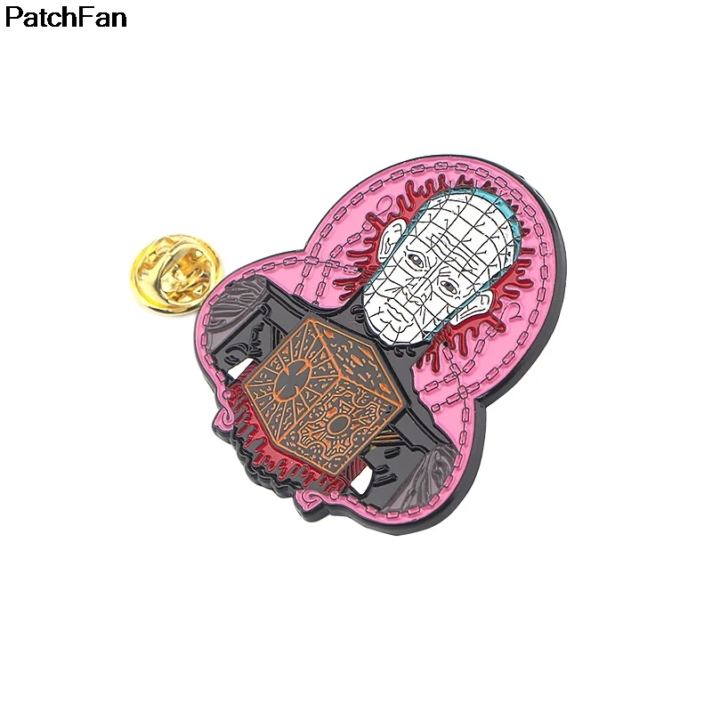 20 шт./лот Patchfan Hellraiser ужас цинк галстук мультфильм булавки броши для рюкзака, одежды для мужчин и женщин Декоративные значки медаль A2476