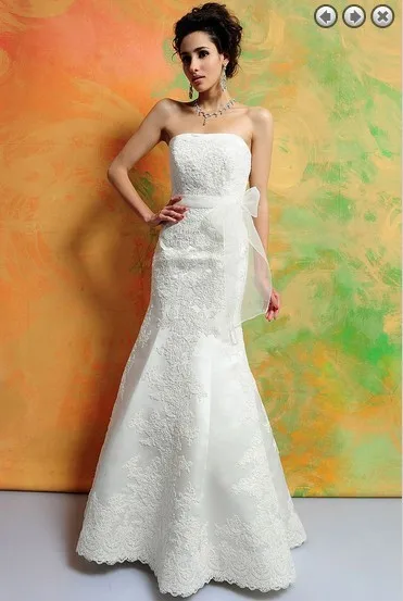 Свадебное платье vestidos formales белое длинное платье размера плюс лаконичное кружевное Аппликация Русалка Свадебные платья с корсетом