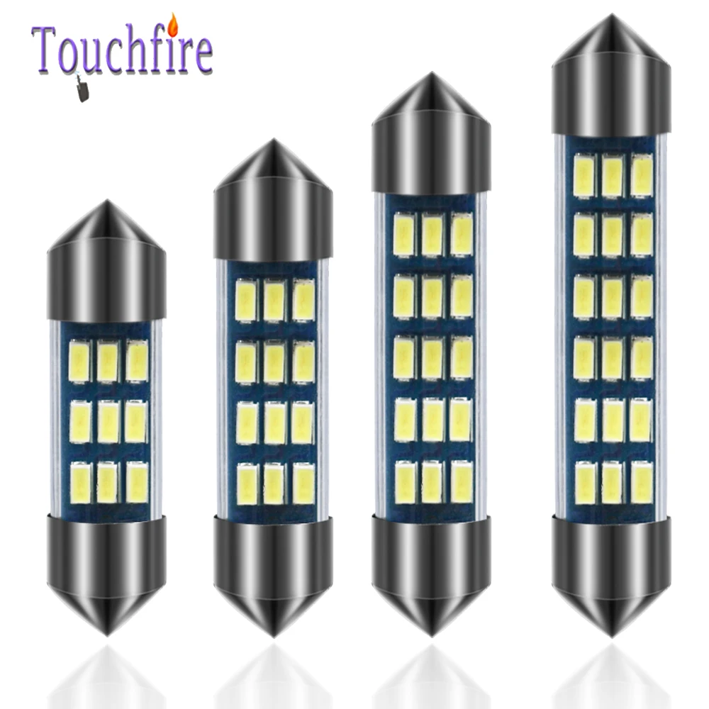 100 шт./лот C5W C10W 3014SMD автомобильная лампа гирлянда Интерьер Чтение номерного знака Потолочные плафоны 31 36-39-41 мм авто лампы,, 12V
