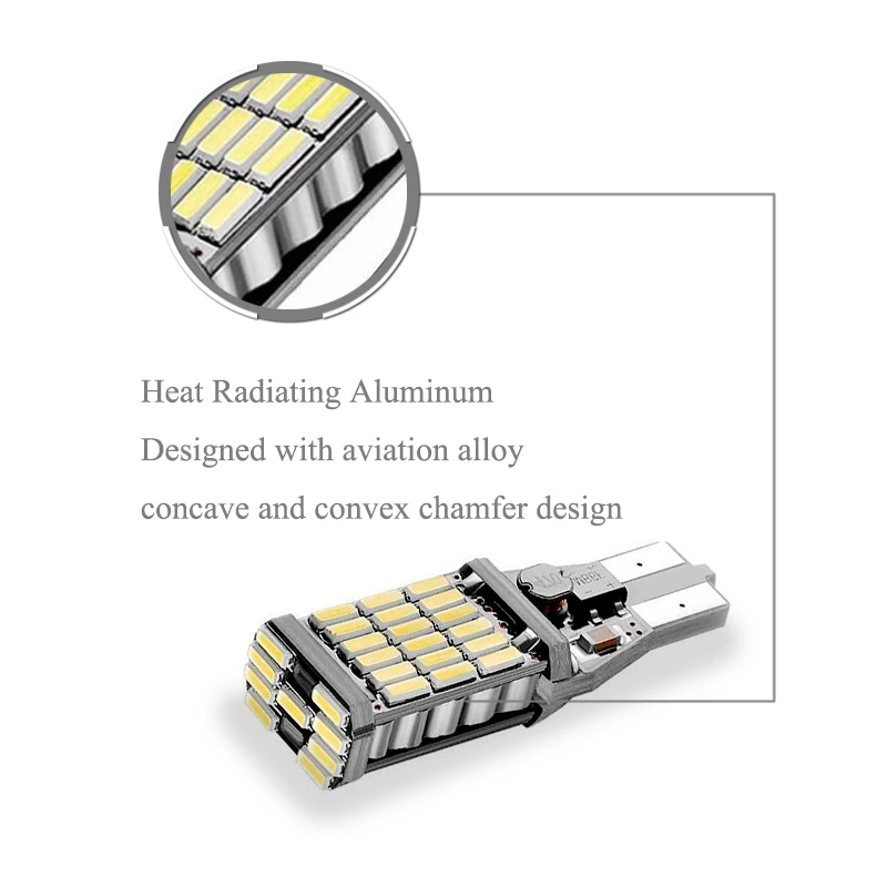 2x T15 W16W 921 912 супер яркий 880Lm 4014 SMD СВЕТОДИОДНЫЙ CANBUS без ошибок OBC автомобильный резервный фонарь лампа Хвостовая лампа ксеноновая белая