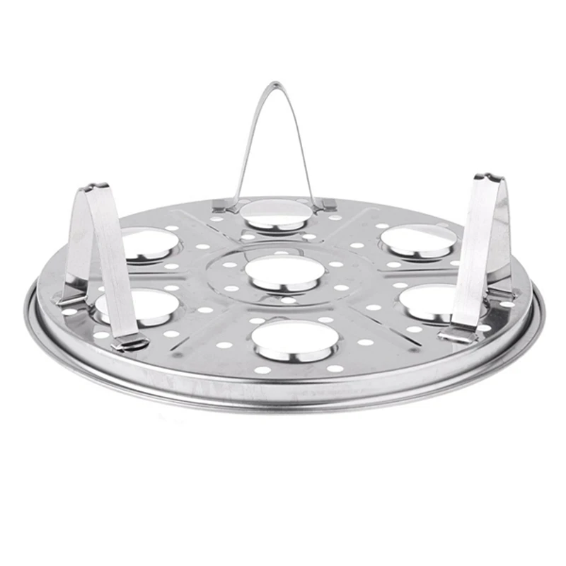 ABSS-2pcs Штабелируемый из нержавеющей стали Стойка для яиц на пару подставка для яиц или яиц Приготовление на пару