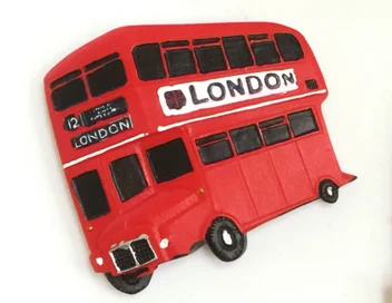 London BUS Мировые путешествия магнит на холодильник сувенир Швеция знаменитое здание холодильник магнит наклейки DIY домашний декор держатель сообщения - Цвет: London BUS