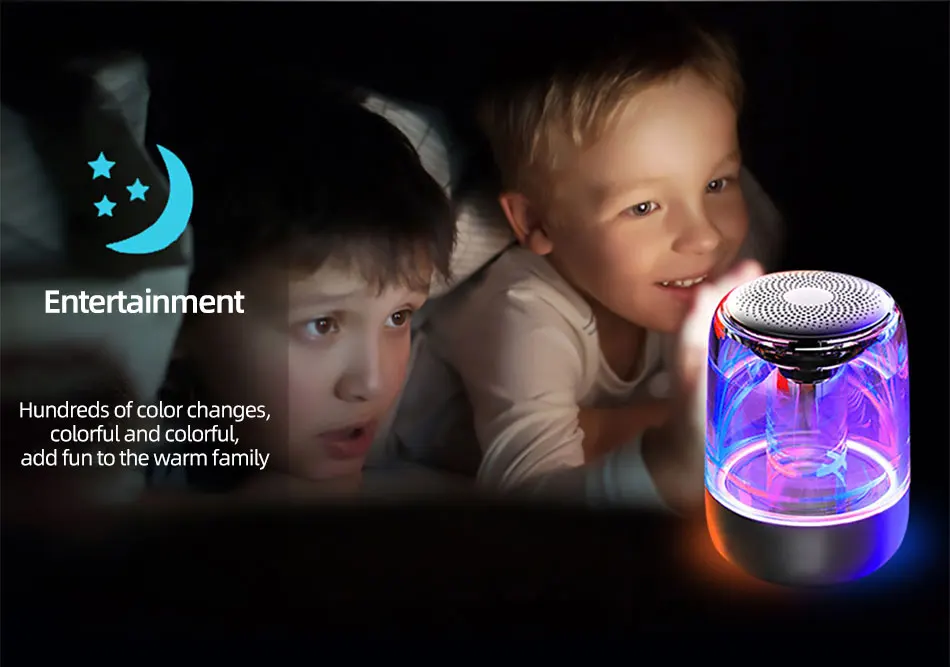 !ACCEZZ Bluetooth Speaker Portable Wireless Loudspeaker Waterproof Stereo Column Romantic Colorful LED Support TF Card with Mic (18)
