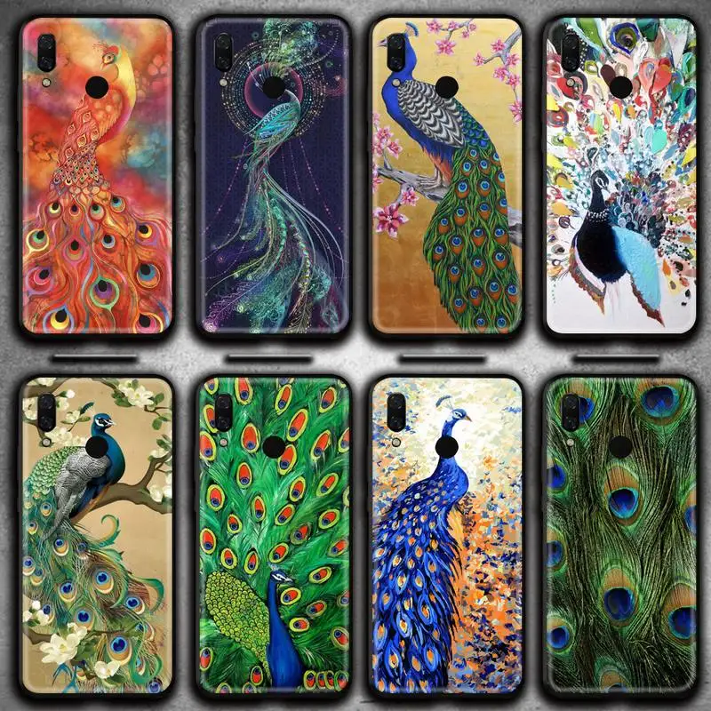 Красивый чехол для телефона с павлином Huawei Y6P Y8S Y8P Y5II Y5 Y6 2019 P Smart Prime Pro|Бамперы| |