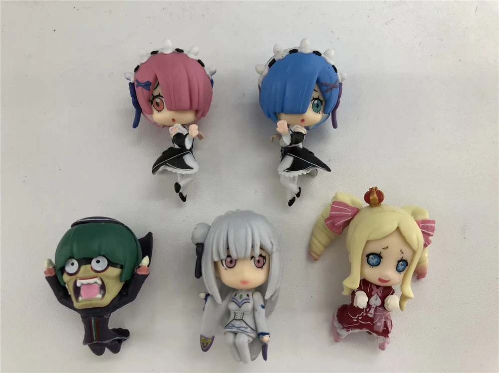 

Anime Re:Life in a different world from zero Rem Ram Emilia Beatrice PUTITTO Vol.2 PVC Action Figure Collectible Model Toy Doll
