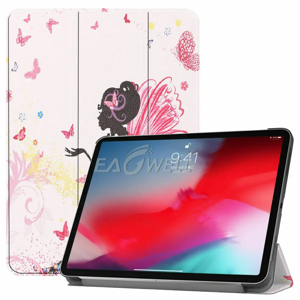 Elf girl Tri-Fold кожаный флип-чехол-подставка для iPad Pro 11 чехол с функцией автоматического сна смарт-чехол для iPad Pro 11 чехол для планшета - Цвет: Elf girl