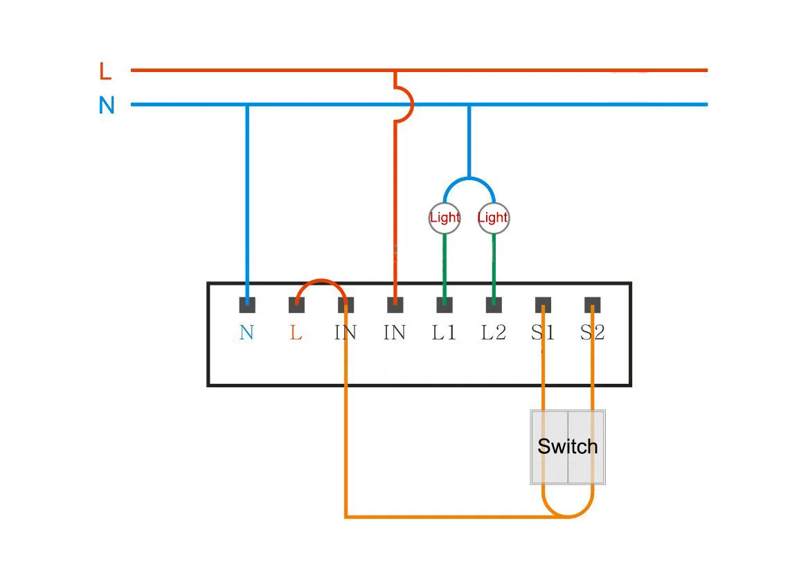 Original Smart Two-way Control Module Relay Switch Controller Zigbee Timer Chan
