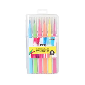 

12/18/36/48 Colors Soft Brush Watercolor Pen Marker Sketch Drawing Calligraphy