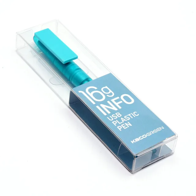 KACO информация 16g USB гелевая ручка матовый полупрозрачный многофункциональная нейтральная ручка для бизнеса/школы канцелярские принадлежности для студентов - Цвет: Light blue
