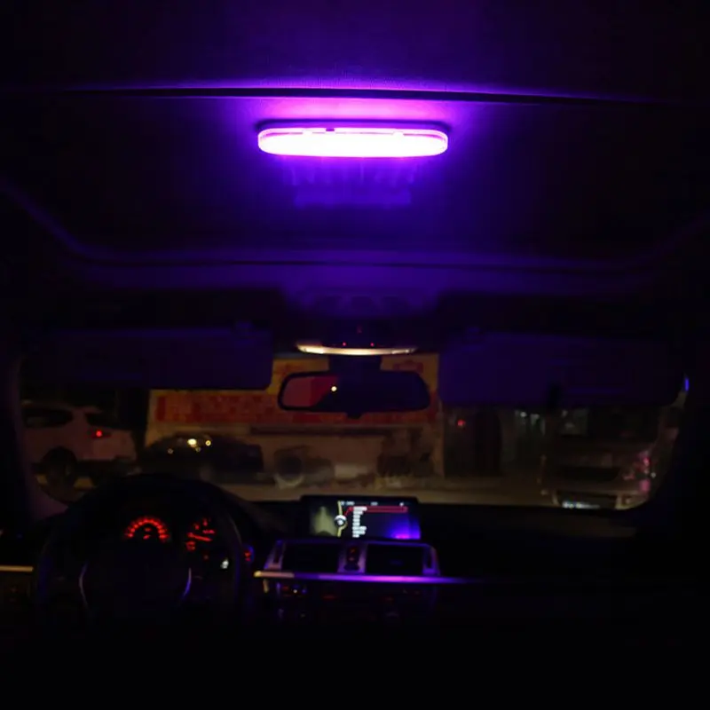 Универсальный автомобильный интерьерный светильник, USB Перезаряжаемый светильник для чтения, магнитный светодиодный светильник на крышу, автомобильный стильный ночной светильник, рабочий светильник