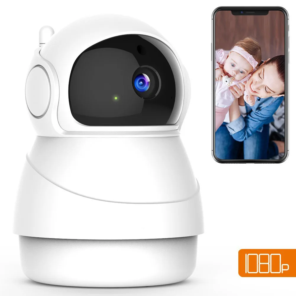 

Two-way Talk Wireless IP Camera 1080P APP Indoor Home Security Surveillance Network Wifi Baby Monitor