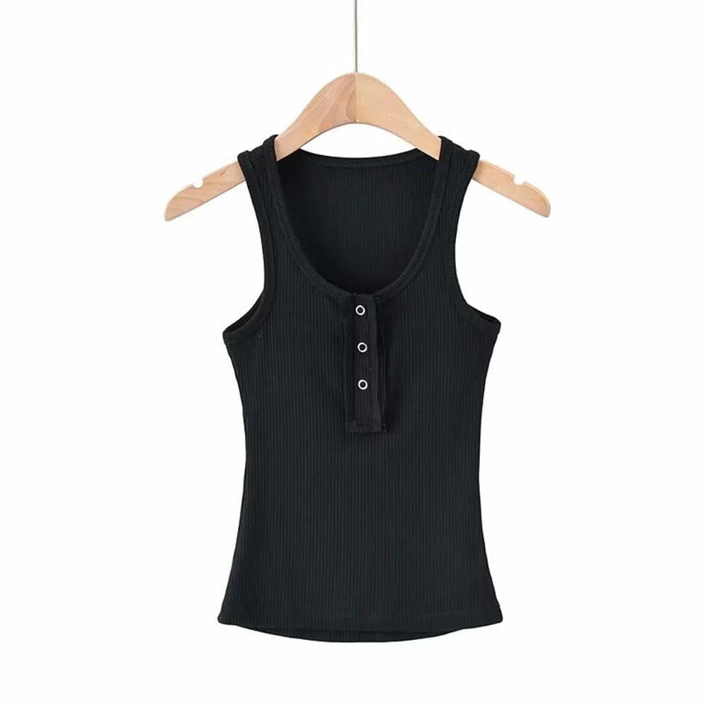 Летний трикотажный топ на бретелях женские повседневные топы для фитнеса