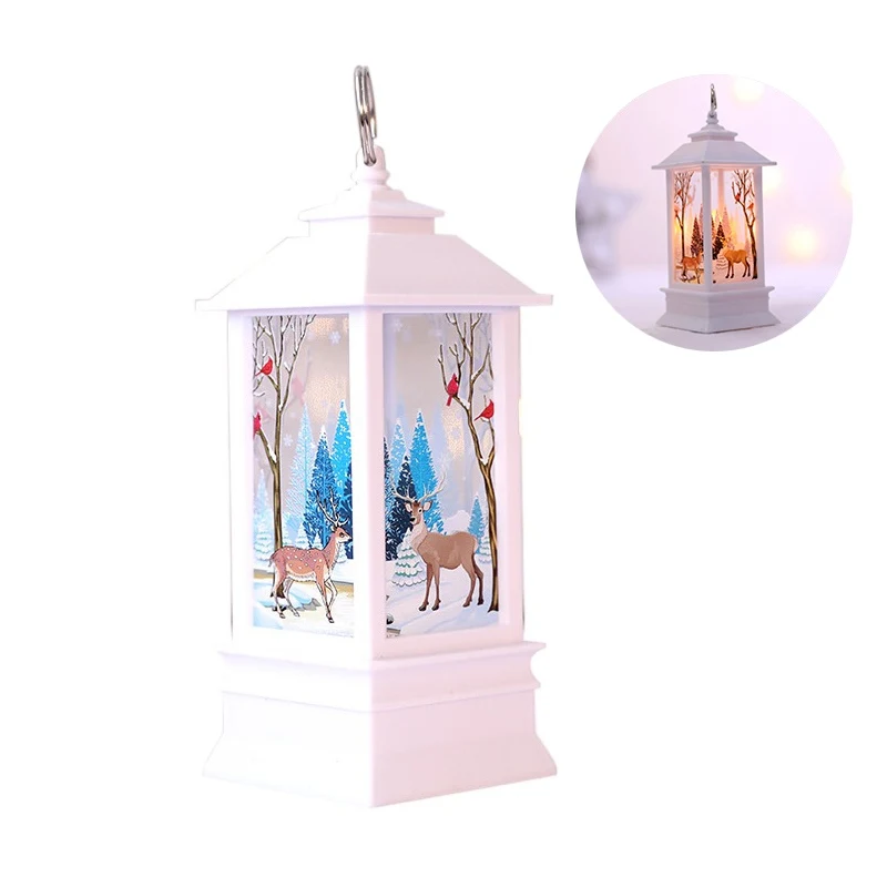 Рождественский декоративный фонарь на батарейках светодиодный светильник для свечи сезонные украшения дома аксессуары Kerst Decoratie