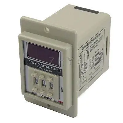 

ASY-3D 0.1-99.9s Second Digital Timer Programmable Time Relay AC 380V