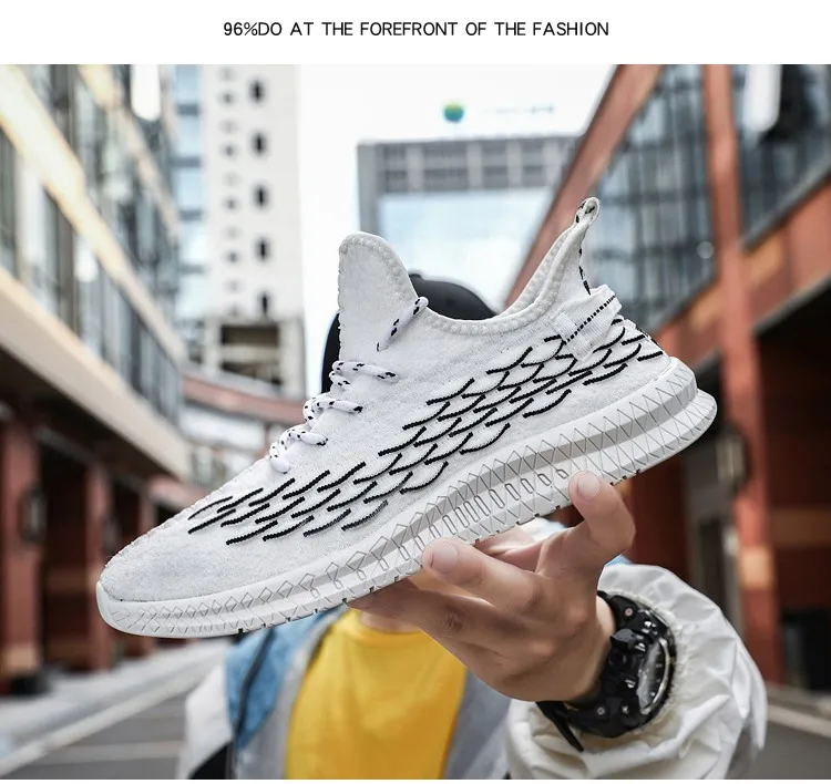 

men Vulcanize shoes casual mens Breathable tenis trainers man shoes Flying Woven Mesh Tenis Shoes fashion sneakers