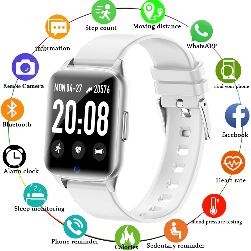 Новые женские IP68 Водонепроницаемые Смарт-часы Bluetooth 4,0 Смарт-часы для Apple IPhone xiaomi LG монитор сердечного ритма фитнес-трекер