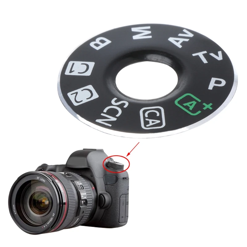 

Camera Function Dial Mode Interface Cap Button Repair Parts For Canon EOS 6D New