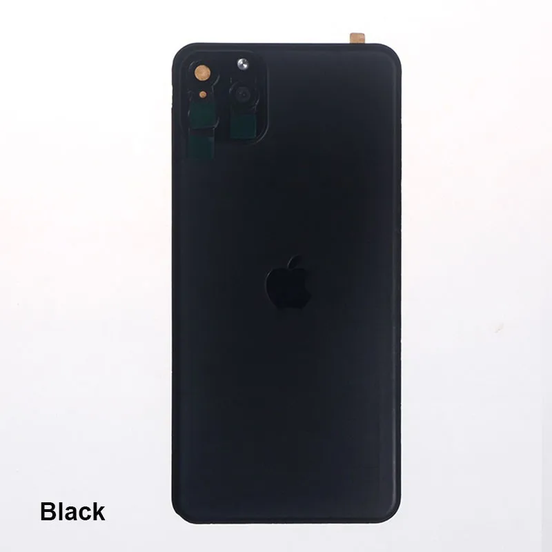 Защитная пленка из ПВХ для iPhone X XS Max Замена на iPhone 11 11 Pro Max задняя пленка чехол мягкий ПВХ защитный чехол для экрана - Цвет: Black