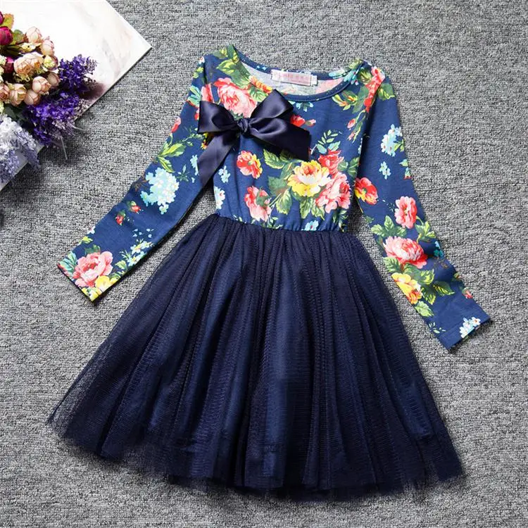3 4 5 6 7 8 Years Flower Girl Birthday Dress Wedding Kid's Party Costume Children Girls Clothes Princess Baby Colorful Clothing | Детская