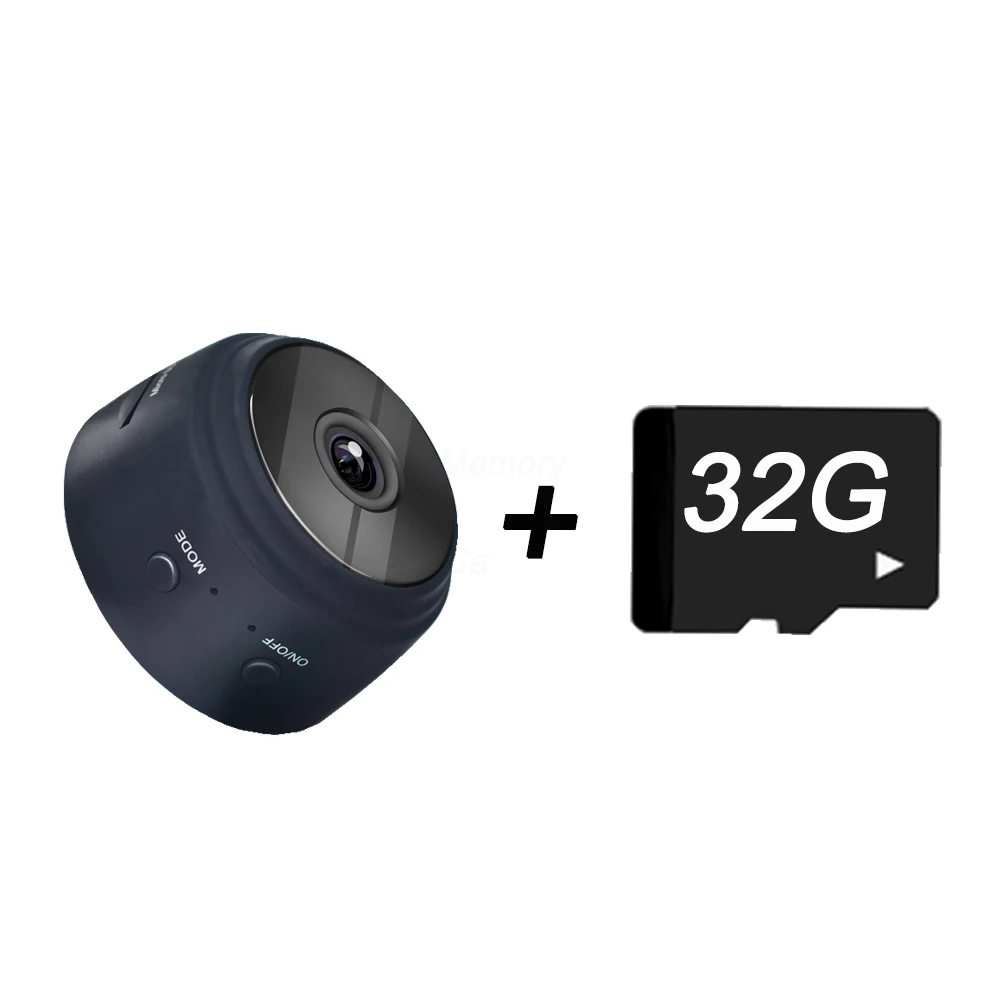with 32G OUERTECH HD 1080P инфракрасная мини камера ночного видения Видеокамера Поддержка TF слот для карты видео Диктофон Цифровая микро камера s - Цвет: with 32G