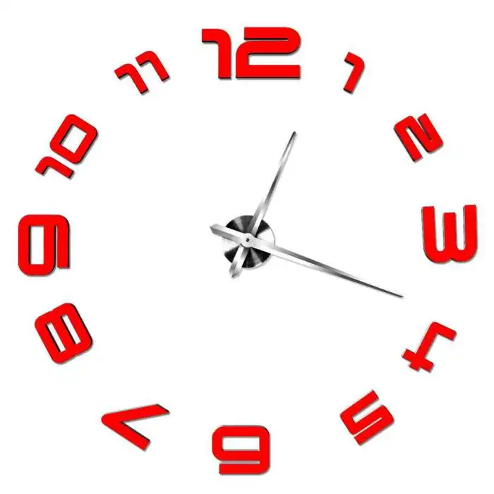 Fashion Simple DIY Wall Clock Large Size EVA Wall Clock Home Decoration TB Sale