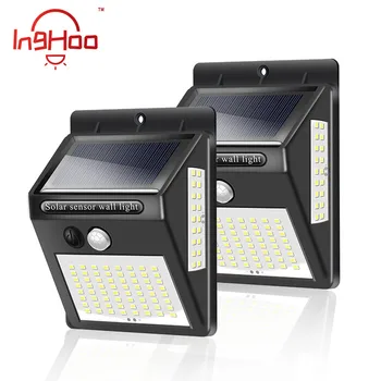 

IngHoo 20/100 LED Solar Light PIR Motion Sensor Outdoor Waterproof IP65 Lighting Decorative Street Light Security Wireless Wall