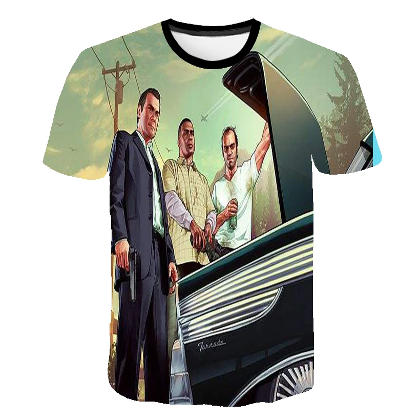 Летняя новая футболка для мальчиков с 3d принтом очень странные дела короткими