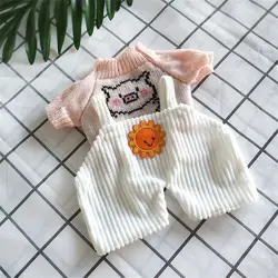 Accesorios para muñecas de 30cm, ropa de felpa para perro y pato, traje de algodón, falda, monos, ropa de animales de pato, juguete en 4 colores