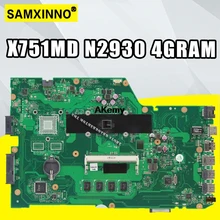 X751MD материнская плата N2930 4 Гб Оперативная память REV 2,0 для ASUS X751MA X751MD X751M X751MA материнская плата тестирование в целости