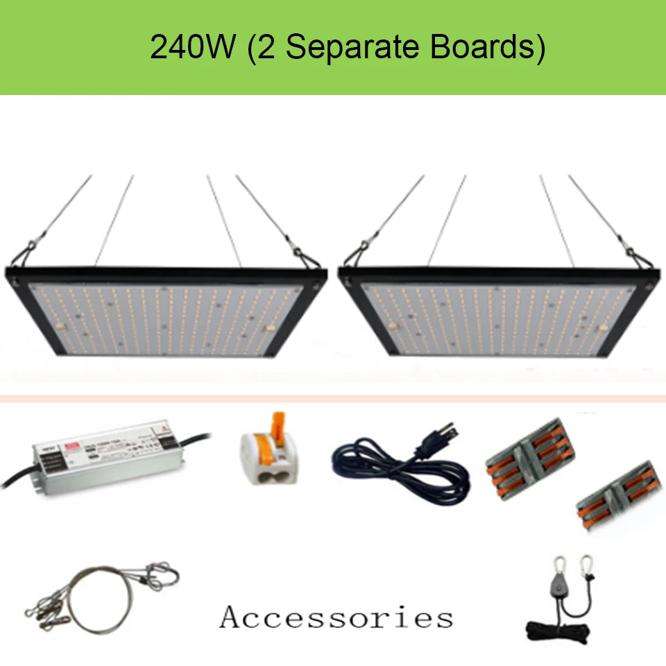 Hydroponics 120W 240W Led Grow Light Full Spectrum Samsung Board LM301B SK 3000K 3500K 4000K 660nm Dimmable HLG A/B Greenhouse