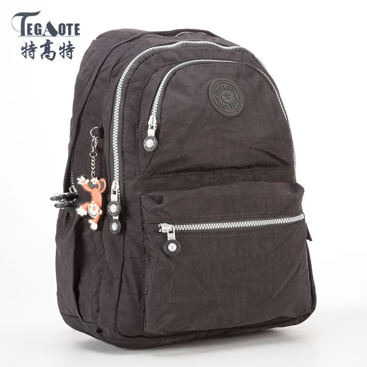 4 Школьный рюкзак для девочек и мальчиков, рюкзак для подростков Mochila, женские рюкзаки, Женский однотонный известный нейлоновый повседневный рюкзак для ноутбука, женский рюкзак - Цвет: 4