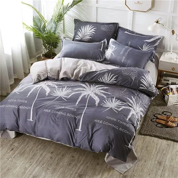 

Thumbedding King Size Bedding Set Coconut Tree Fashionable High End Duvet Cover Hawaiian King Queen Full Twin Single Bed Set